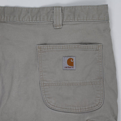 Carhartt Mens Relaxed Fit Grey Work Shorts 11 Inch Inseam Size 44 Cotton