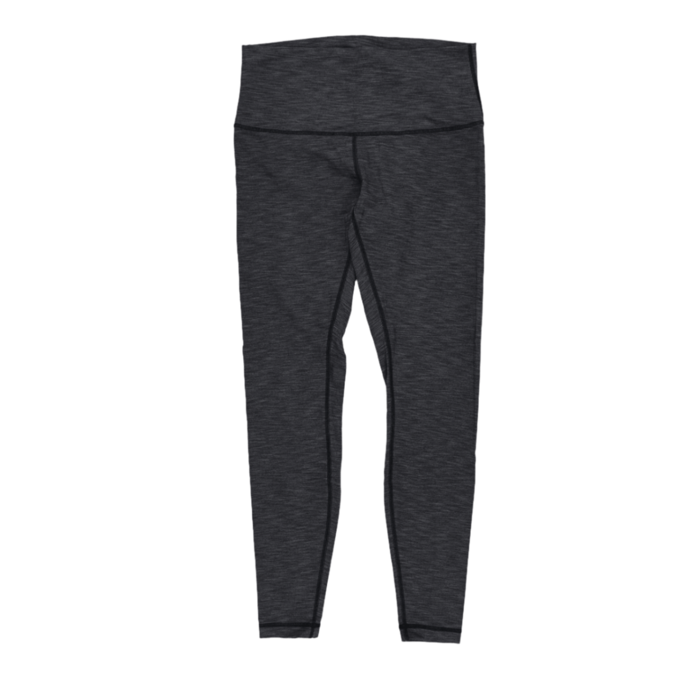 Lululemon High Rise Full Length Black Leggings Size 6 Polyester Blend