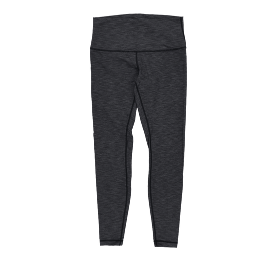 Lululemon High Rise Full Length Black Leggings Size 6 Polyester Blend