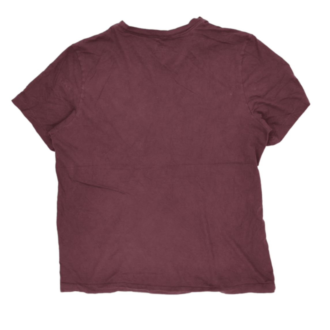 Nike Burgundy Cotton Crew Neck T-Shirt Men Size M Casual Tee