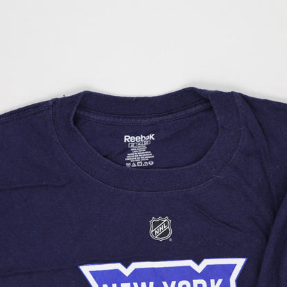 Reebok Navy Blue Men's Sports Fan T-Shirt XL Cotton Crew Neck