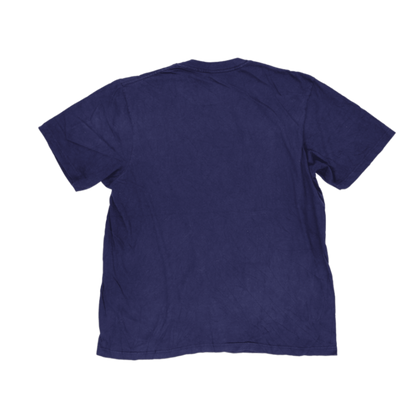 Reebok Navy Blue Men's Sports Fan T-Shirt XL Cotton Crew Neck