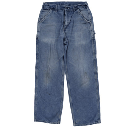 Carhartt Vintage Carpenter Jeans Blue 38W 32L Cotton Denim Relaxed Fit