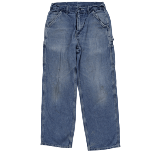 Carhartt Vintage Carpenter Jeans Blue 38W 32L Cotton Denim Relaxed Fit