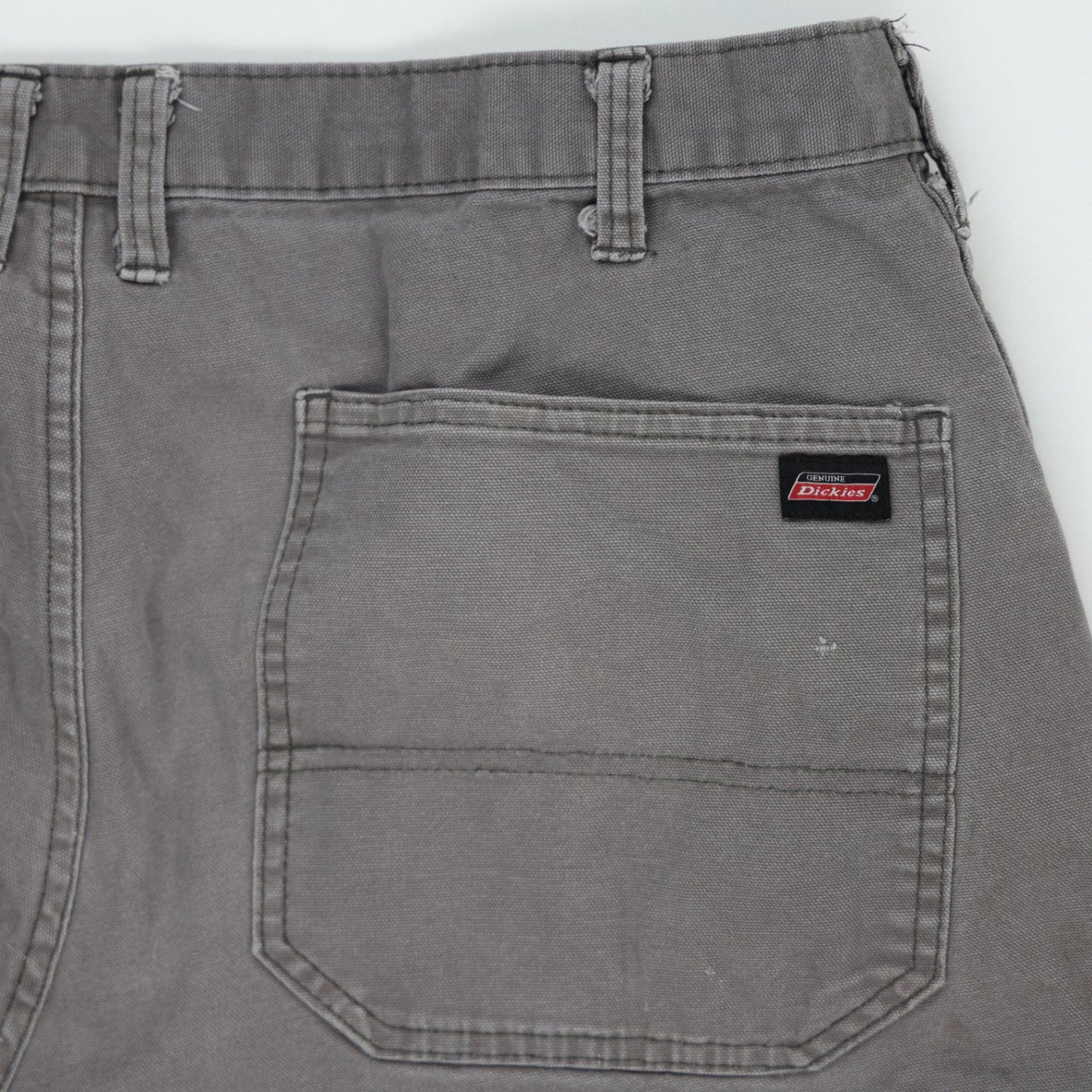 Dickies Grey Work Trousers 36x32 Cotton Mens Distressed Utility Pants
