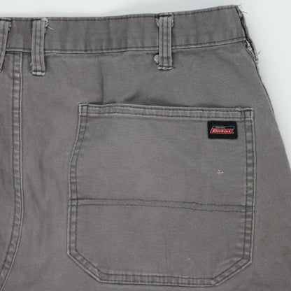 Dickies Grey Work Trousers 36x32 Cotton Mens Distressed Utility Pants