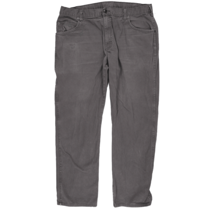 Dickies Grey Work Trousers 36x32 Cotton Mens Distressed Utility Pants