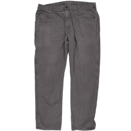 Dickies Grey Work Trousers 36x32 Cotton Mens Distressed Utility Pants