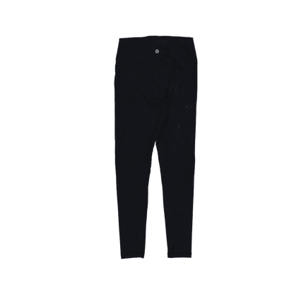 Lululemon High-Rise Black Full-Length Leggings Size 8 Medium Stretch Polyester Blend