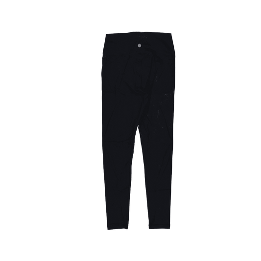 Lululemon High-Rise Black Full-Length Leggings Size 8 Medium Stretch Polyester Blend