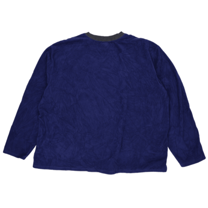 Disney Store Vintage Tigger 1968 Fleece Sweatshirt Navy Blue XXL Pullover Crew Neck