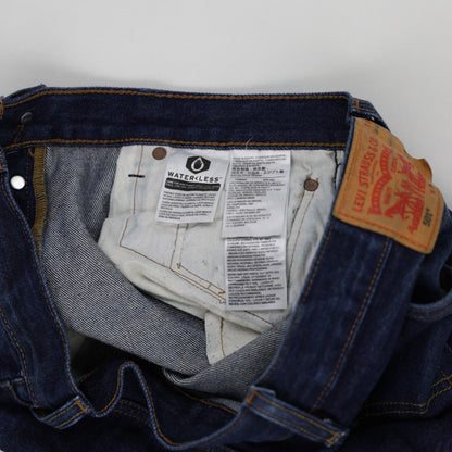 Levi's 501 Original Fit Straight Leg Jeans Dark Blue W36 L40 Cotton