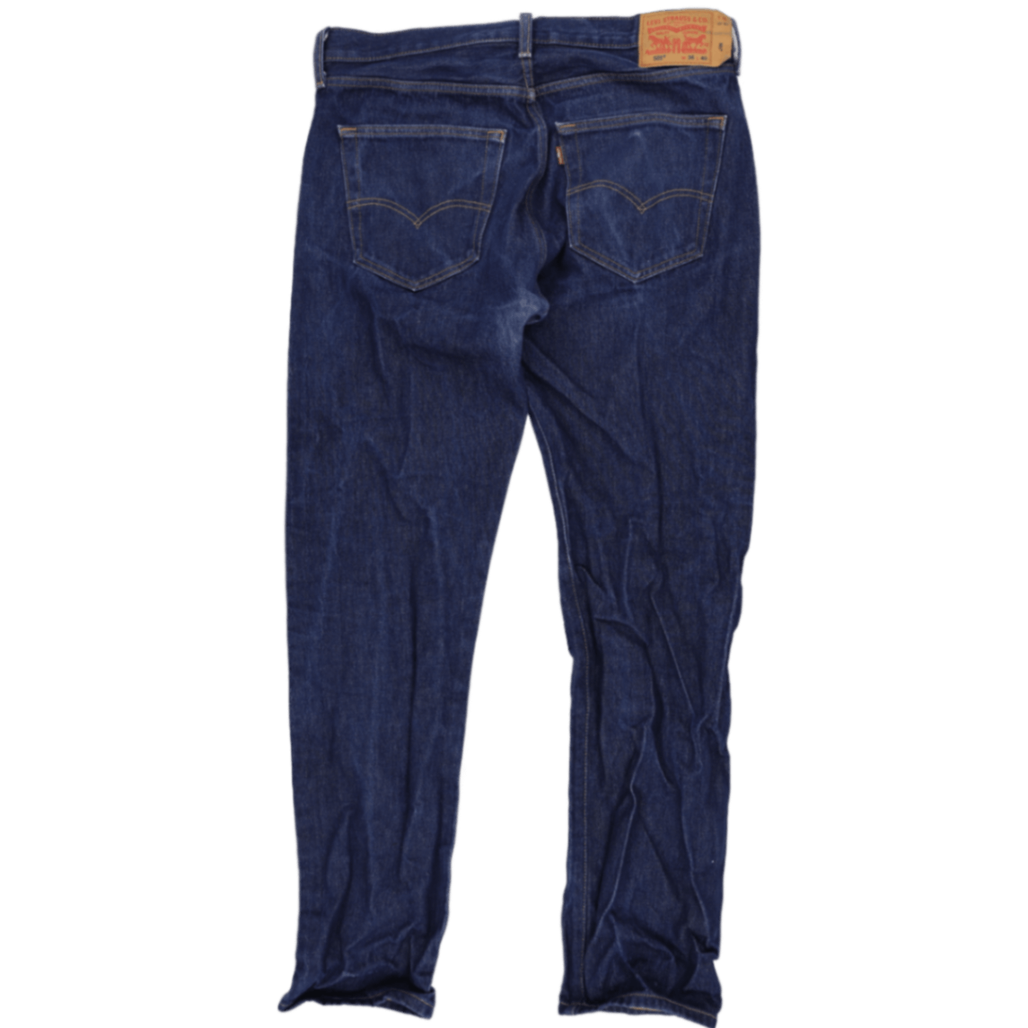 Levi's 501 Original Fit Straight Leg Jeans Dark Blue W36 L40 Cotton