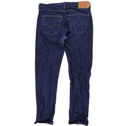 Levi's 501 Original Fit Straight Leg Jeans Dark Blue W36 L40 Cotton