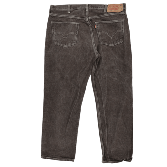 Levi's 501 Original Vintage Black Jeans W42 L32 100% Cotton Straight Leg