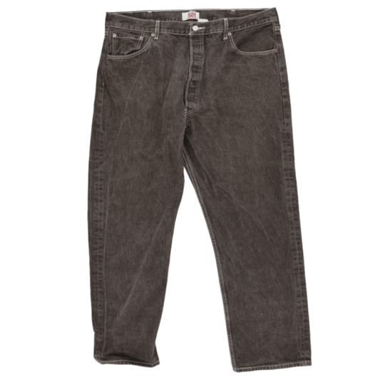 Levi's 501 Original Vintage Black Jeans W42 L32 100% Cotton Straight Leg
