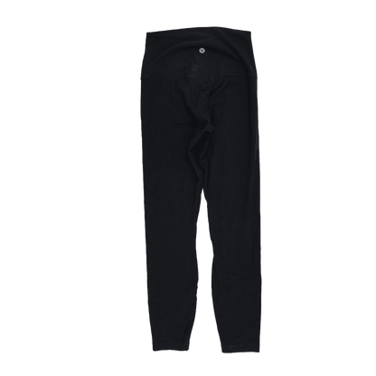 Lululemon High Rise Black Leggings Women's Size 6 Stretch Fabric 28 Inch Inseam
