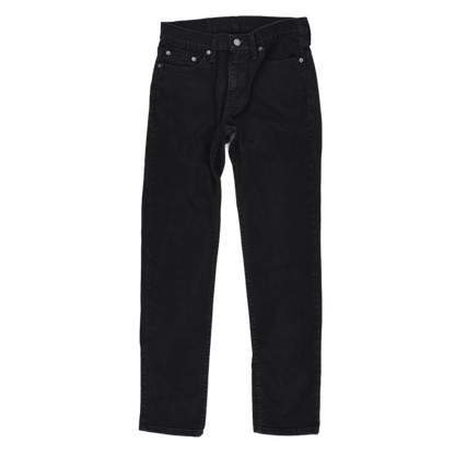 Levi's 511 Black Slim Fit Trousers W29 L32 Cotton Blend