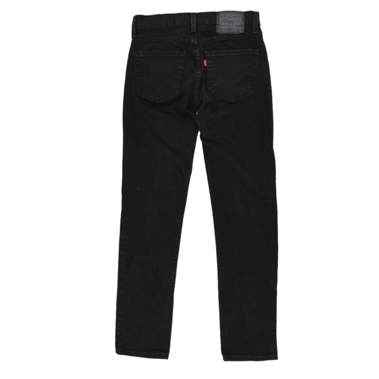 Levi's 511 Black Slim Fit Trousers W29 L32 Cotton Blend