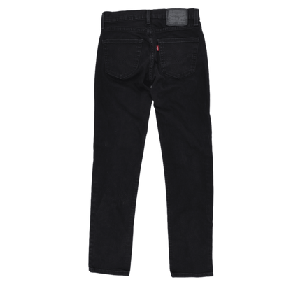 Levi's 511 Black Slim Fit Trousers W29 L32 Cotton Blend
