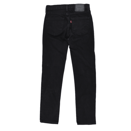 Levi's 511 Black Slim Fit Trousers W29 L32 Cotton Blend