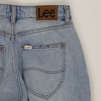Lee High Rise Relaxed Fit Light Blue Women's Jeans 32W 32 In Cotton