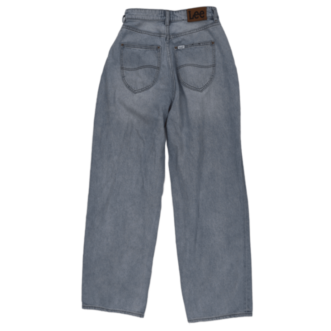 Lee High Rise Relaxed Fit Light Blue Women's Jeans 32W 32 In Cotton
