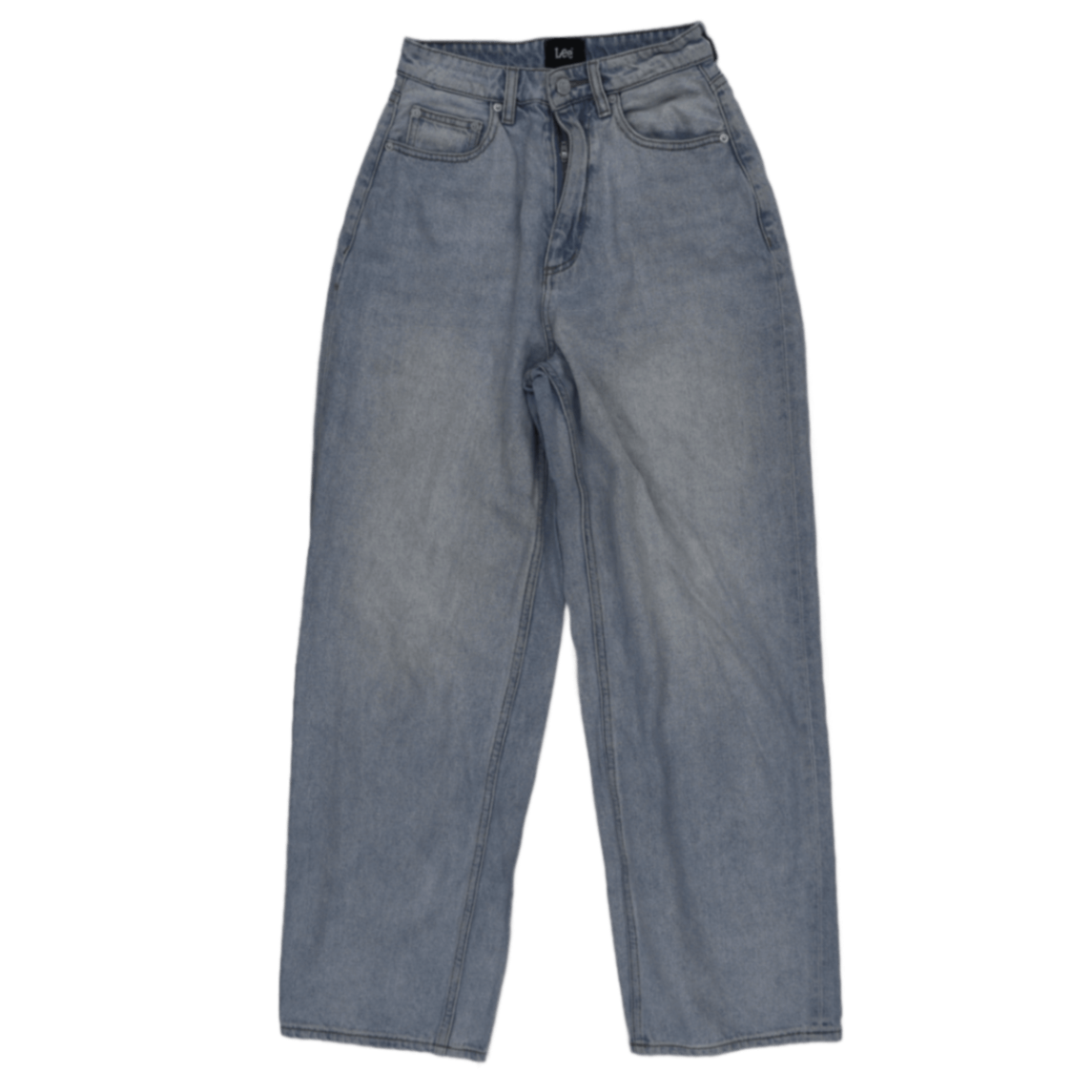 Lee High Rise Relaxed Fit Light Blue Women's Jeans 32W 32 In Cotton