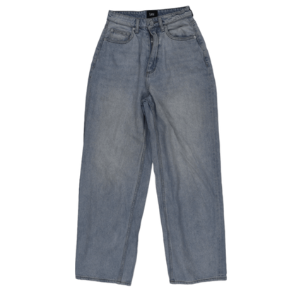 Lee High Rise Relaxed Fit Light Blue Women's Jeans 32W 32 In Cotton