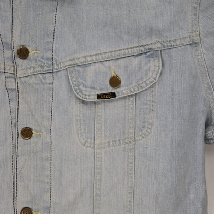 Lee Rider Vintage Light Blue Denim Jacket XXL Cotton Collared