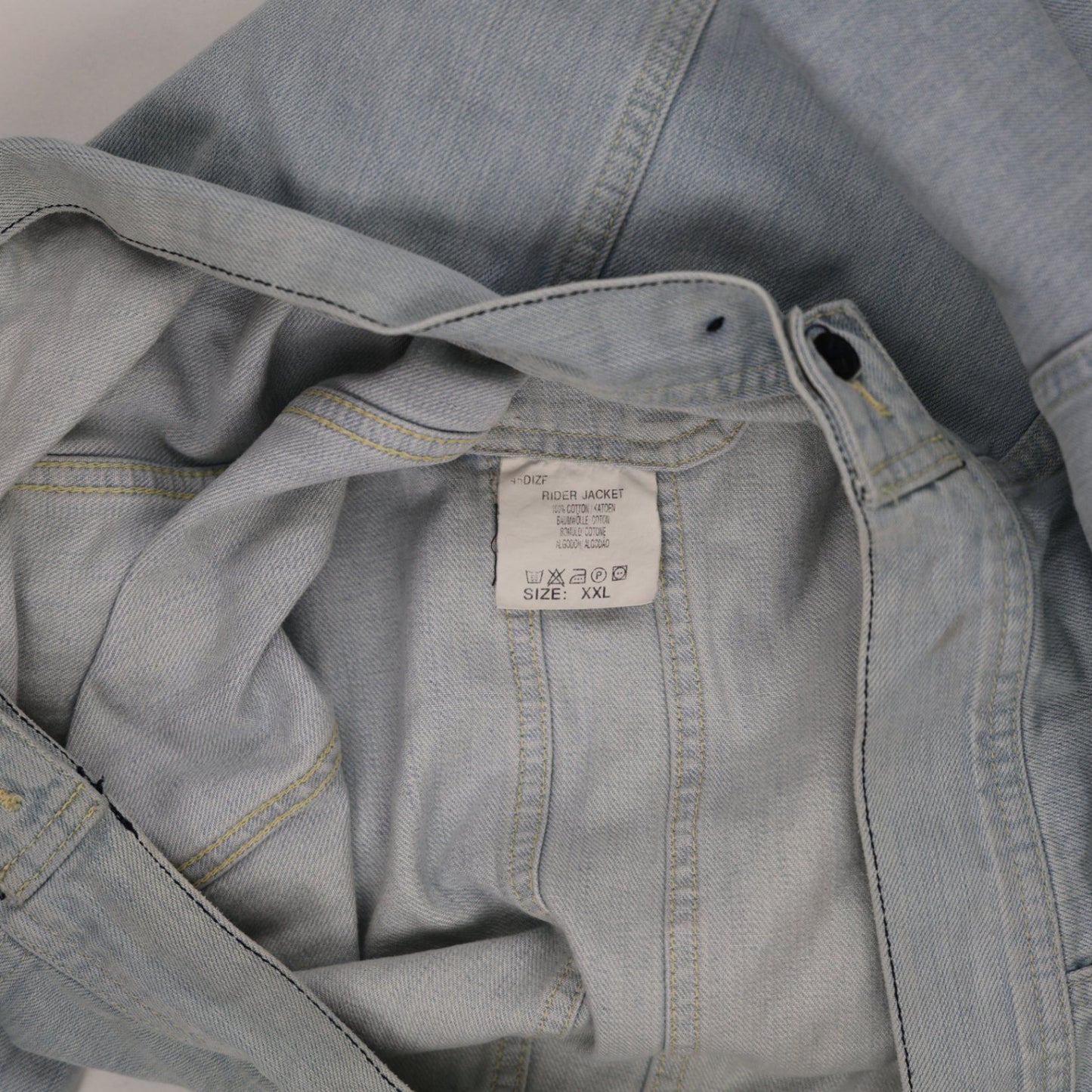 Lee Rider Vintage Light Blue Denim Jacket XXL Cotton Collared