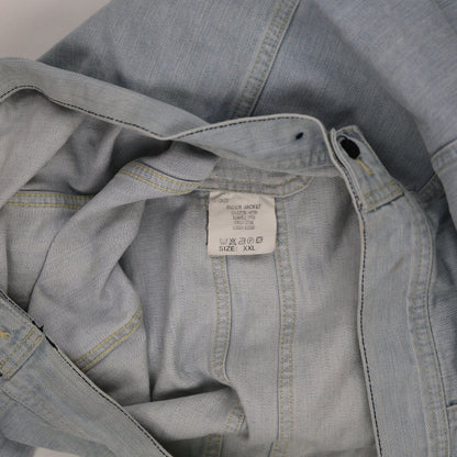 Lee Rider Vintage Light Blue Denim Jacket XXL Cotton Collared