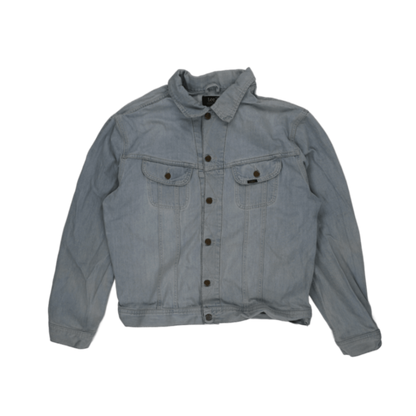 Lee Rider Vintage Light Blue Denim Jacket XXL Cotton Collared