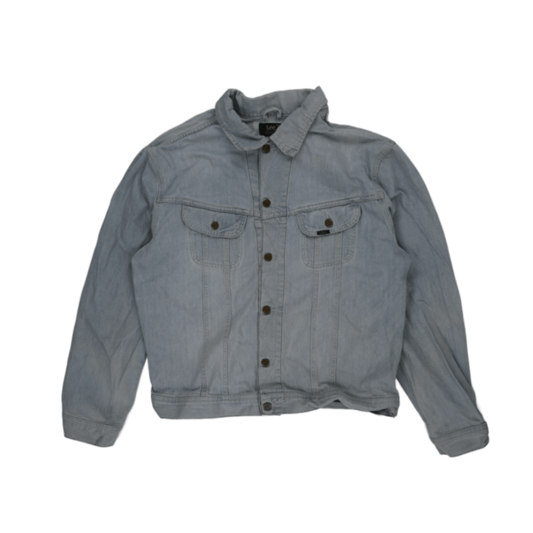Lee Rider Vintage Light Blue Denim Jacket XXL Cotton Collared