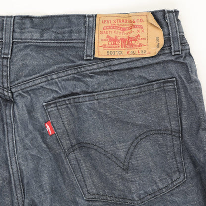 Levi's 501 Original Fit Men's Jeans Dark Blue W40 L32 100% Cotton Straight Leg