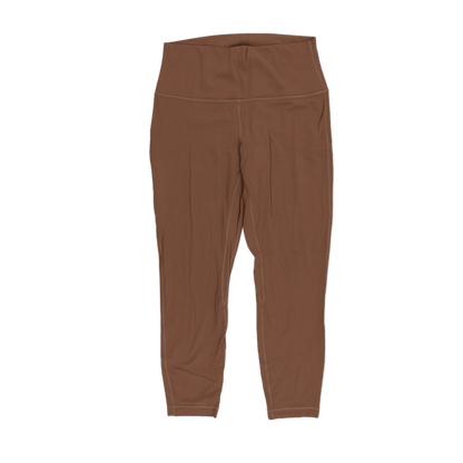 Lululemon High Rise Brown Leggings Women's Size Small Nylon Elastane Blend Activewear
