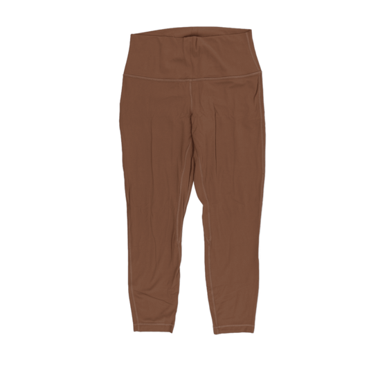 Lululemon High Rise Brown Leggings Women's Size Small Nylon Elastane Blend Activewear