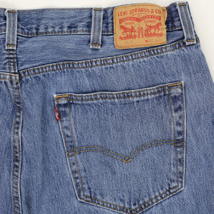Levi's 501 Original Straight Leg Blue Denim Jeans W34 L34 100% Cotton Vintage