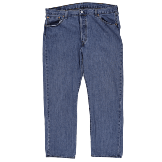 Levi's 501 Original Straight Leg Blue Denim Jeans W34 L34 100% Cotton Vintage