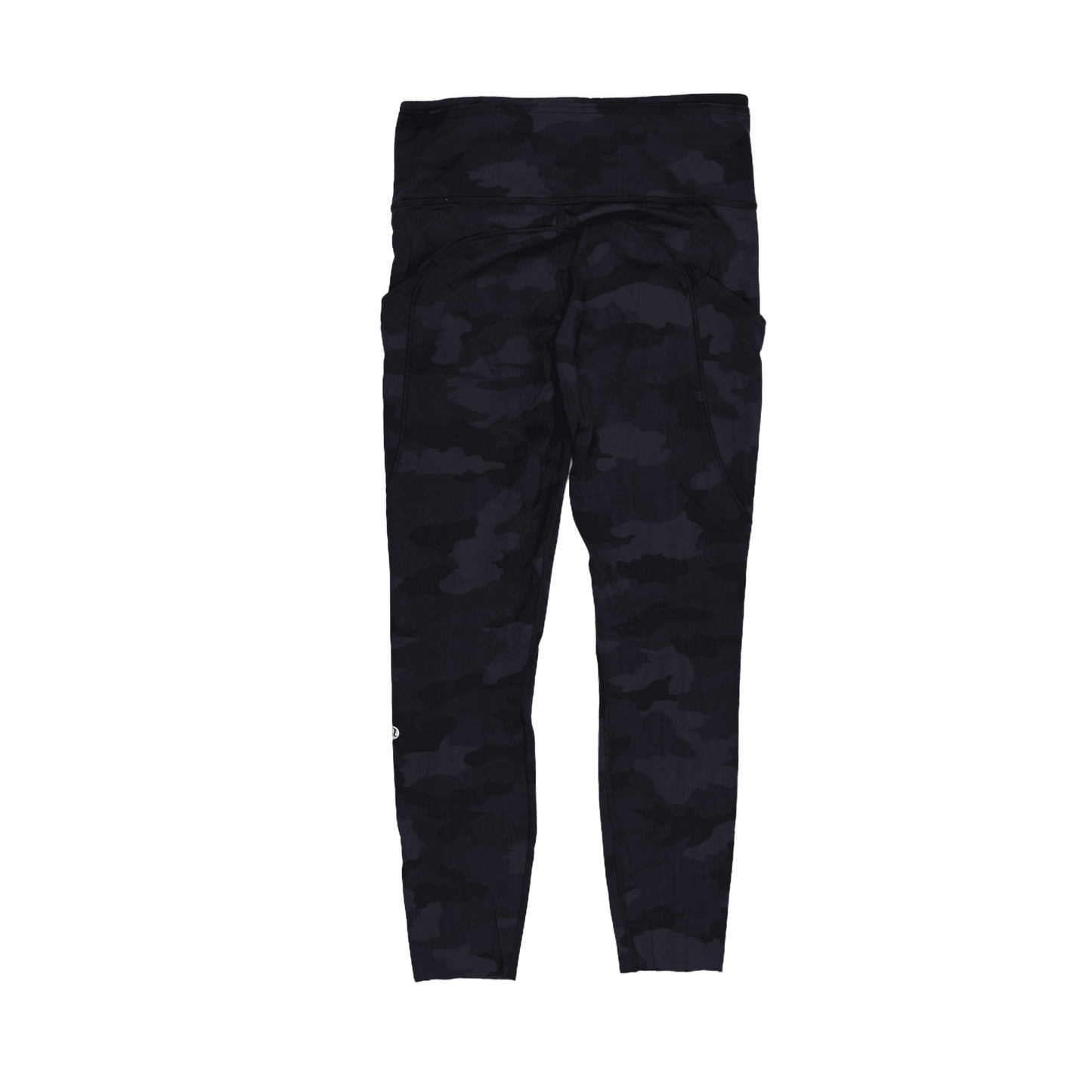 Lululemon Black Camo Print High Rise Leggings Size Small 26 Inch Inseam Polyester Blend