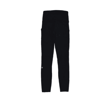 Lululemon High-Rise Black Active Leggings Women's Size 8 28 Inch Inseam Polyester Blend