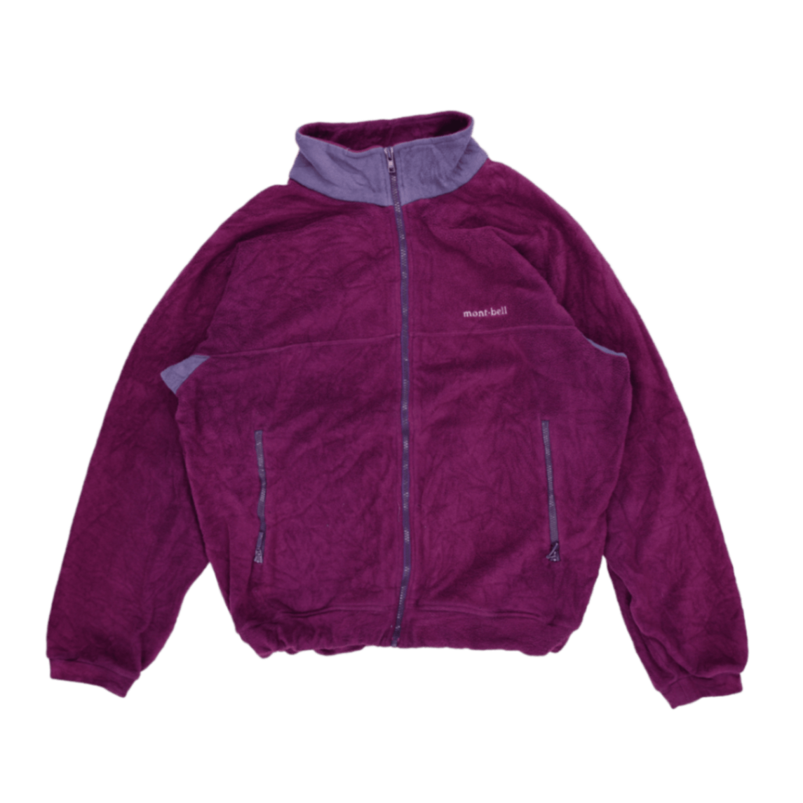 Montbell Purple Fleece Outdoor Jacket XL Vintage High Neck
