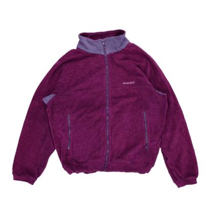 Montbell Purple Fleece Outdoor Jacket XL Vintage High Neck