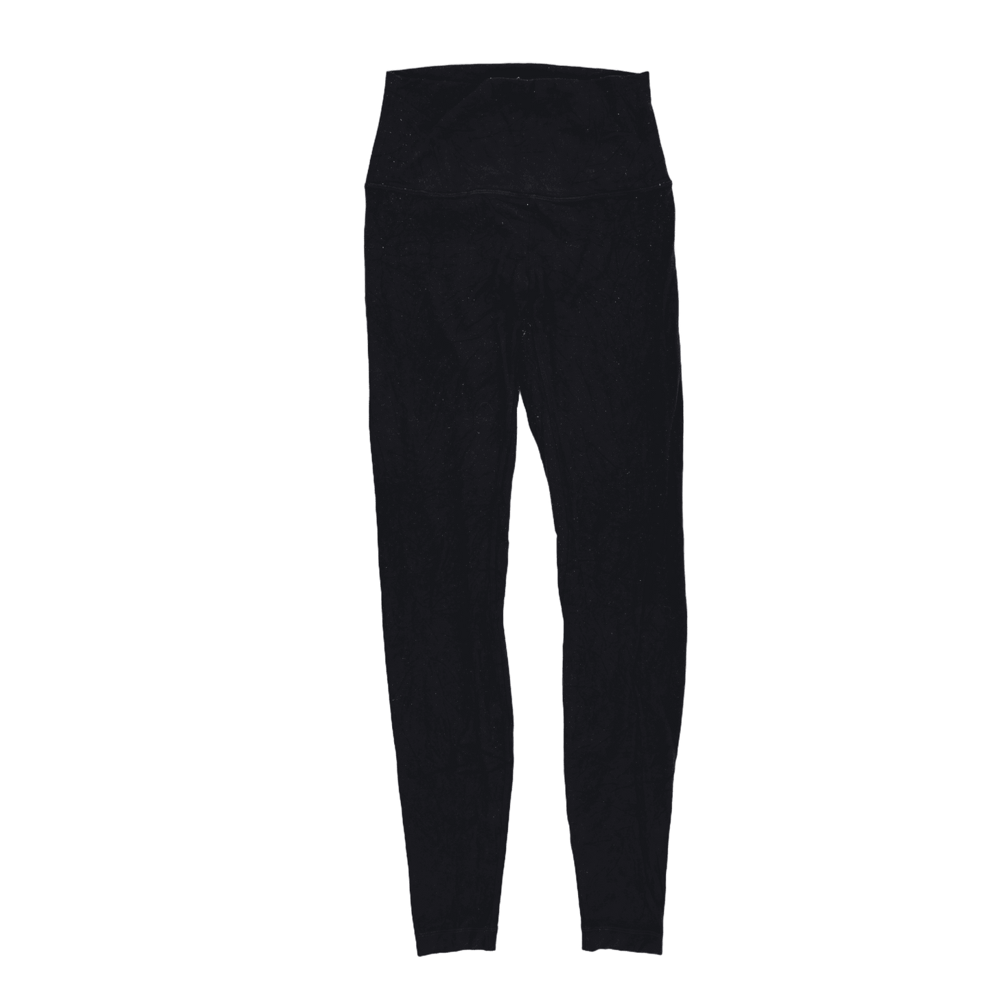 Lululemon High Waist Black Full Length Leggings Size 6 Performance Fabric Womens Activewear
