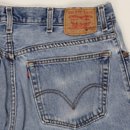 Levi's 560 Comfort Fit Jeans Light Blue W38 L30 100% Cotton Vintage