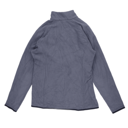 Montbell Grey Polartec Fleece Jacket Men Size Medium Stand Collar