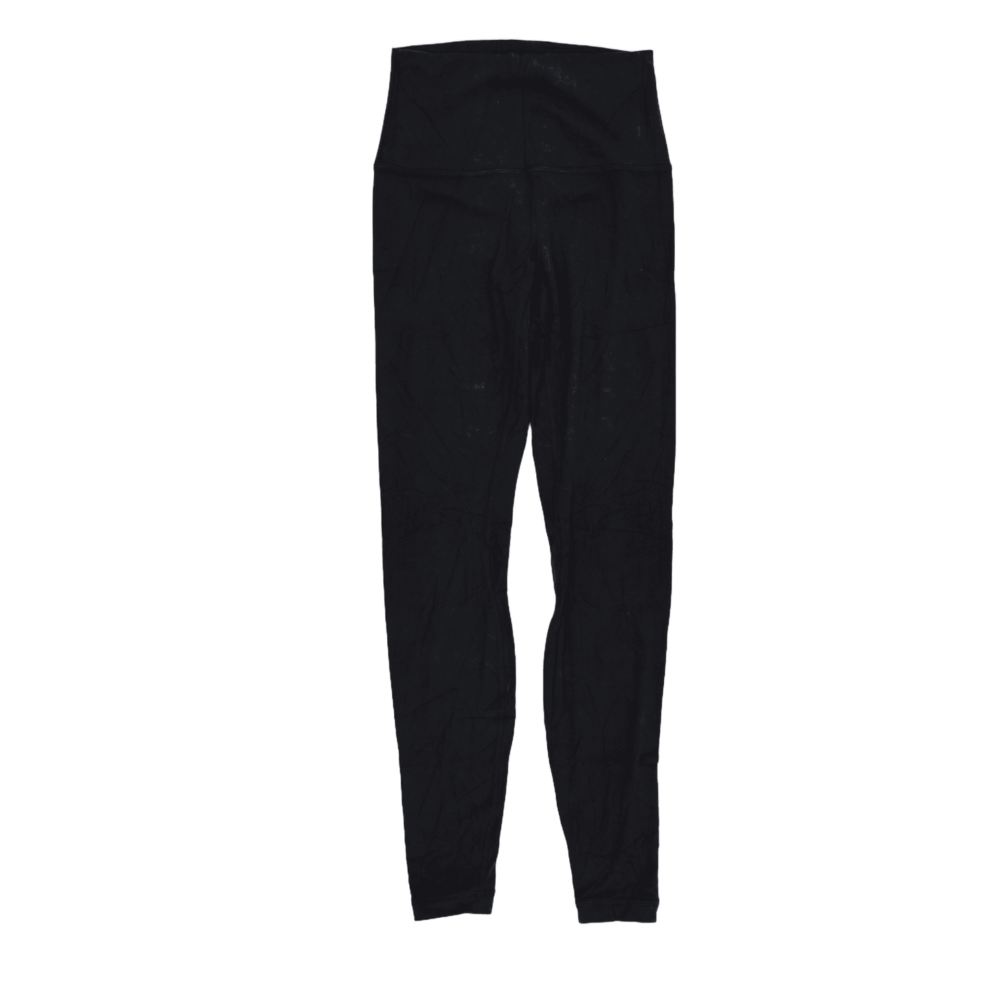 Lululemon High-Waisted Black Leggings Women Medium Polyester Blend 70cm Inseam 32cm Waist Used Excellent