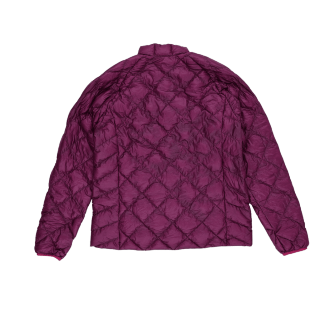 Montbell Lightweight Quilted Burgundy Insulated Jacket Men's Size Large Synthetic High Neck
