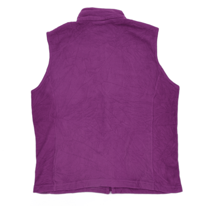 Montbell Outdoor Gilet Vest Men's Large Purple Fleece Polyester High Collar