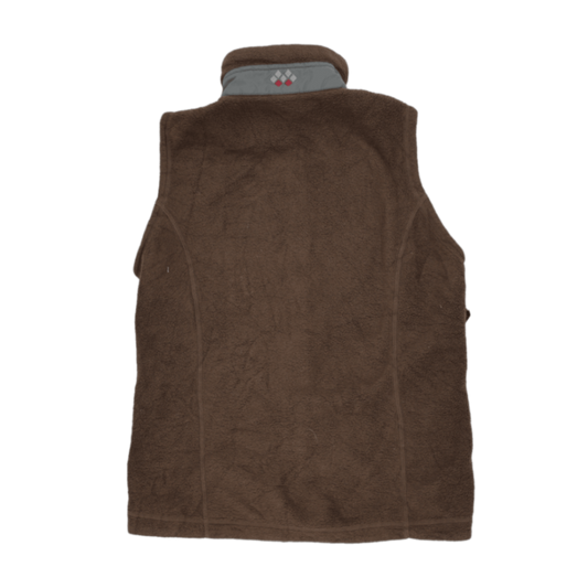 Montbell Brown Fleece Outdoor Gilet Vest for Men Size Medium
